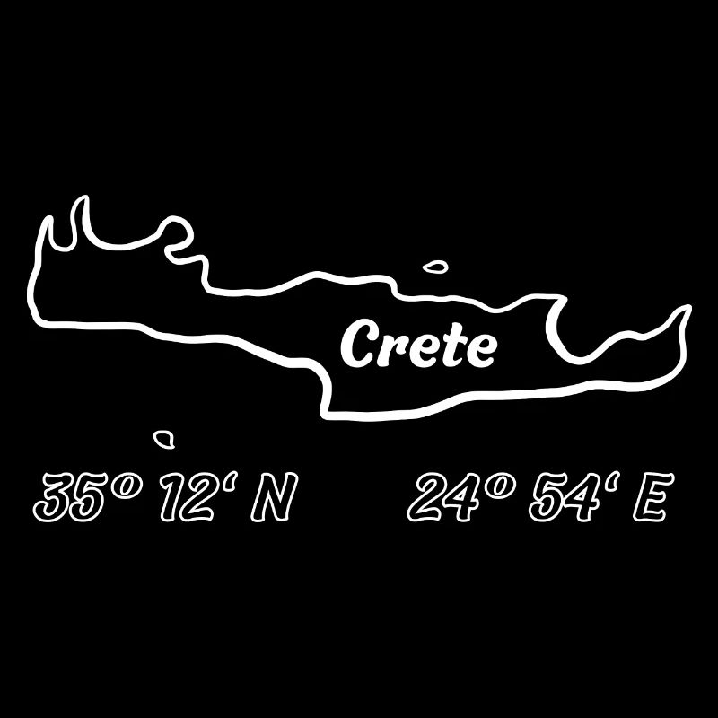 Crete coordinates holiday motif