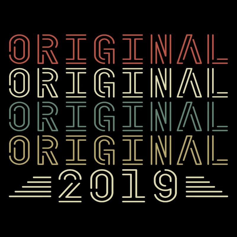 Original 2019 Vintage Retro Geburtstagsgeschenk