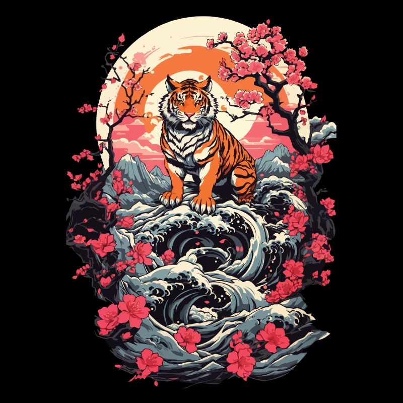 Tigre Asiatique Chat Mignon Chat Style