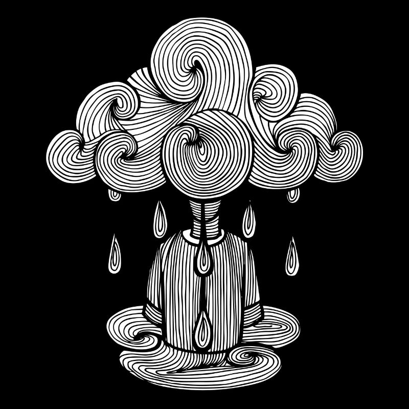 cloud, Monday cloud rain, Monday is bad ...