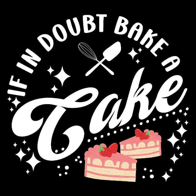 Pastry Lover If In Doubt Bake A Cake Cute Gift