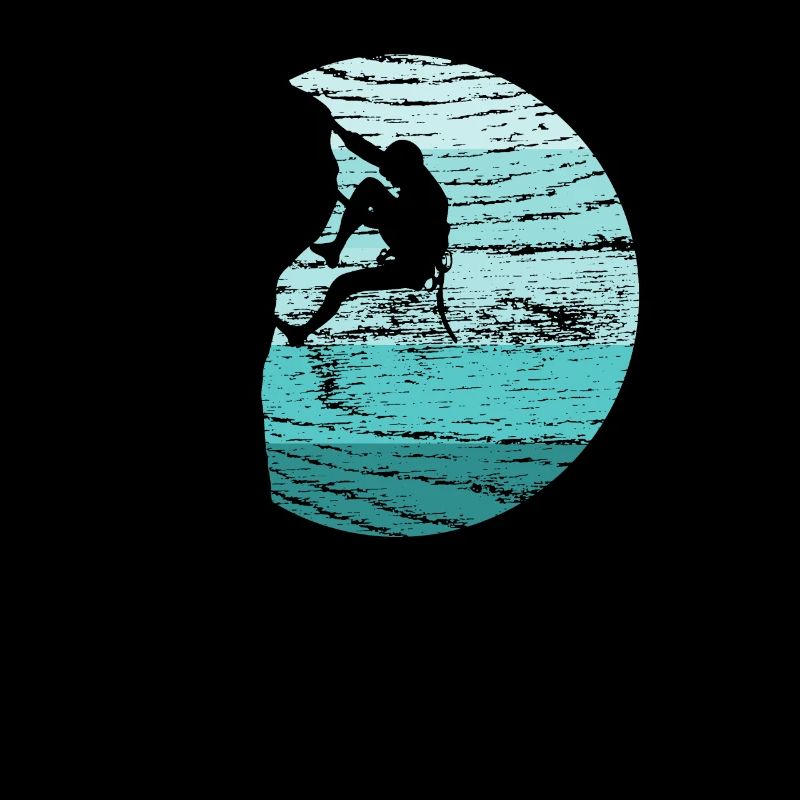 Klettern Kletterer Boulderer Retro