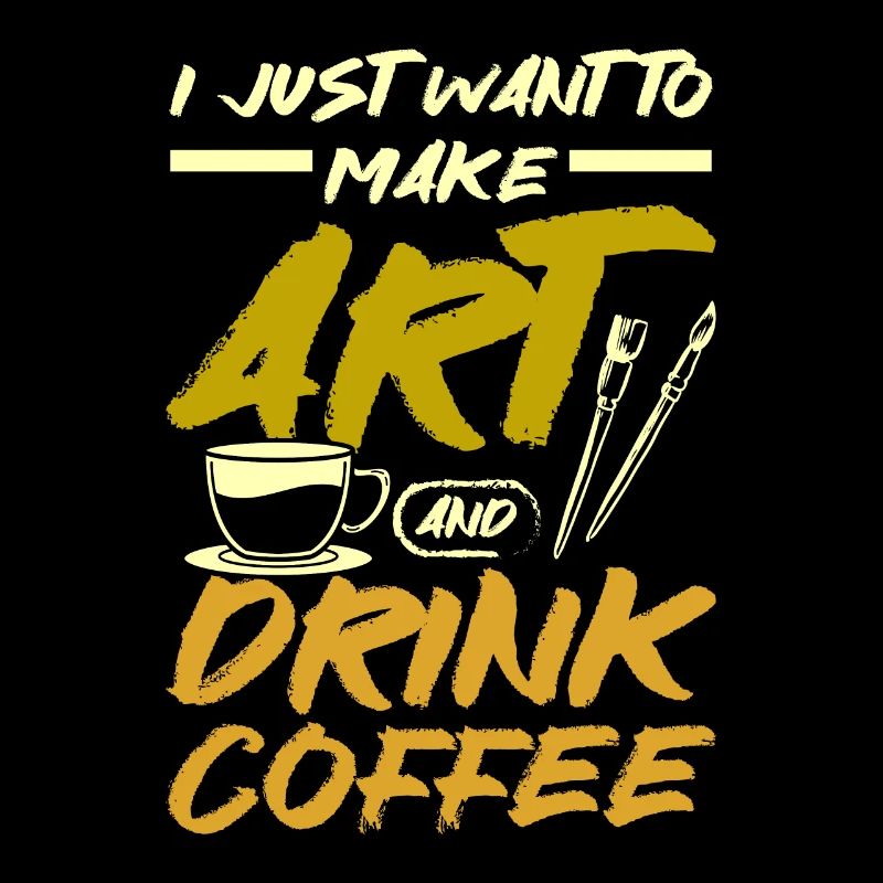 Make art and drink coffee