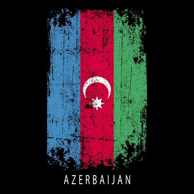 Souvenir avec le drapeau du pays de l’Azerbaïdjan