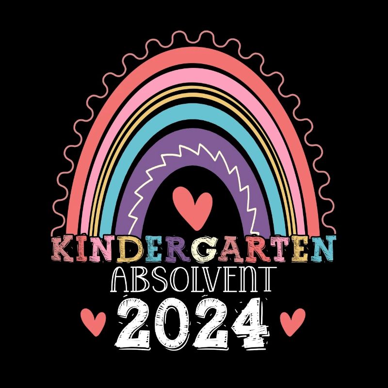 Kindergarten Absolvent 2024 Regenbogen Einschulung