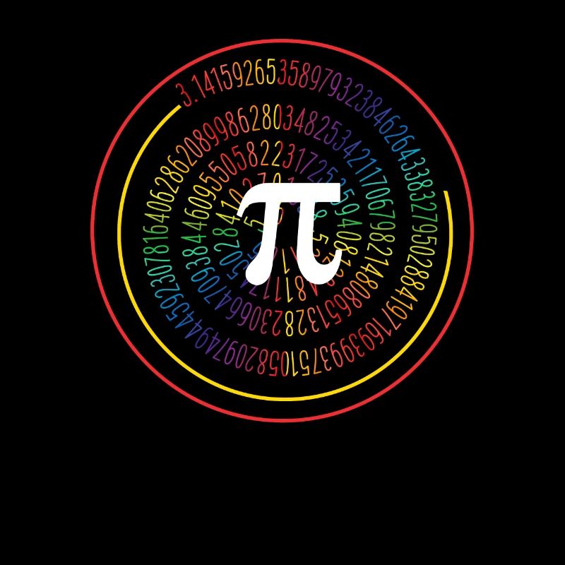3.14 Pop Art Spiral Math Science Geek