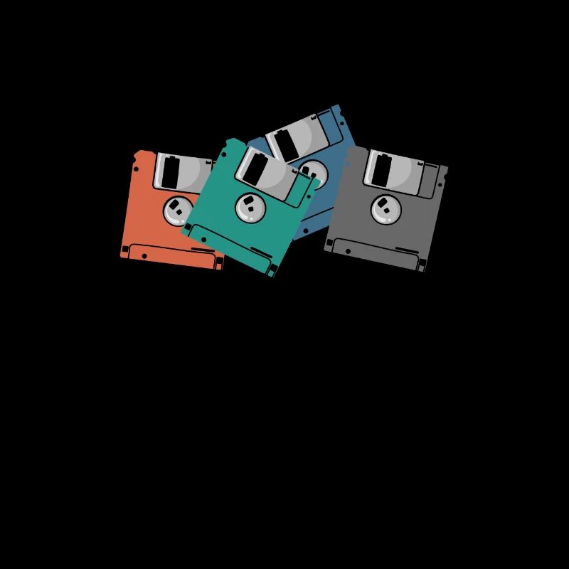 Colorful Floppy Disks Retro Memory Module Disk