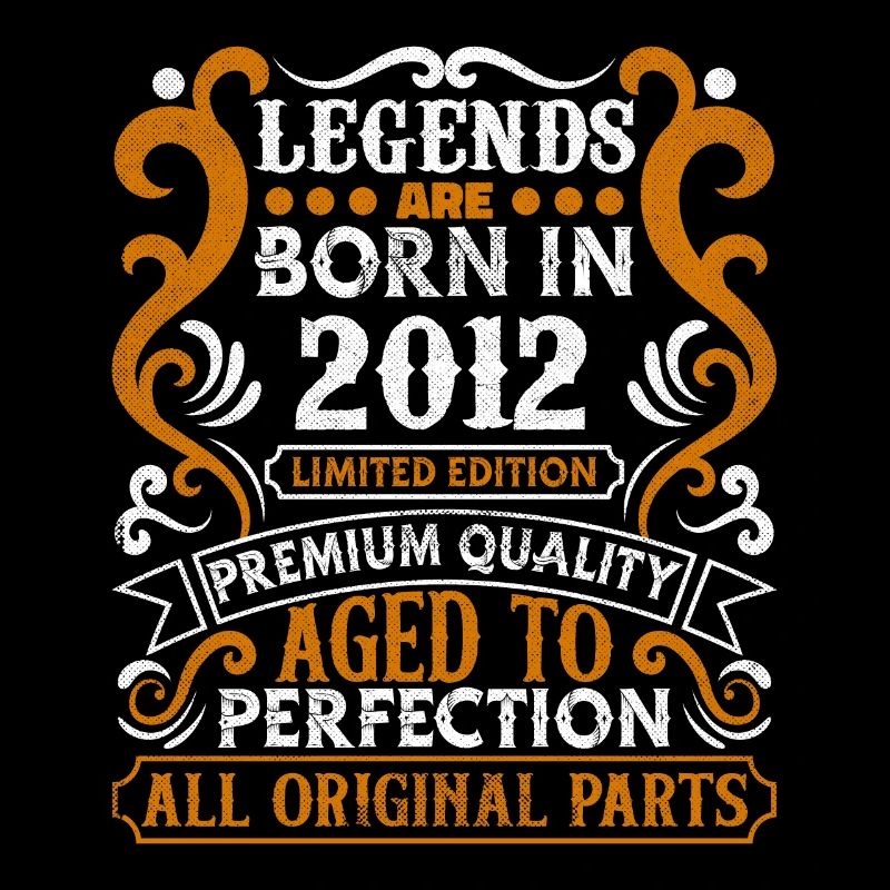 Legends Are Born In 2012 Geburtstagsgeschenk -2012
