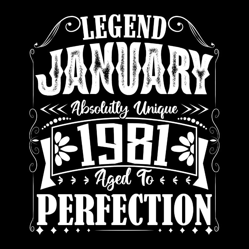 Januar 1981. Januar 1981 Geburtstagsgeschenk.