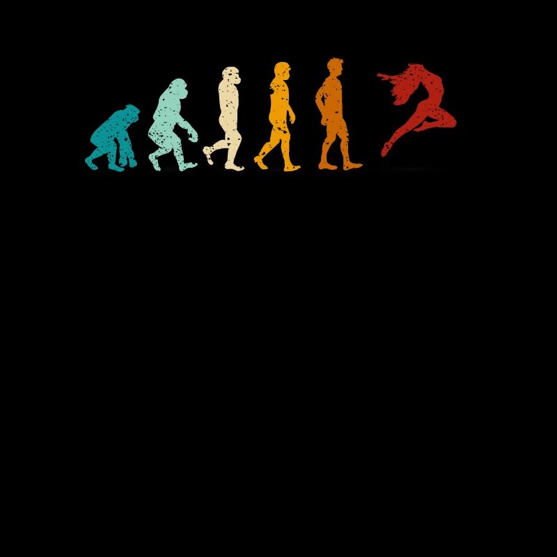 Tanzen Retro Tanzen Evolution des Menschen Tänzer