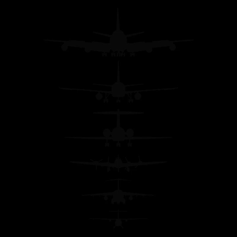 Airplanes Silhouette for Flight Instructor, Pilot