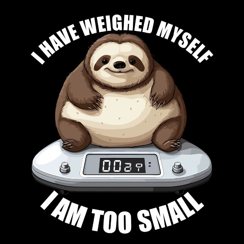 I've weighed, I'm too small, a sloth