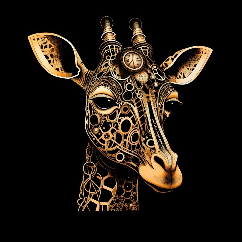 Giraffe Steampunk Tier Geschenk
