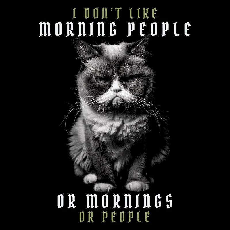 Ich mag keine Morgenmenschen oder Morgenmenschen oder Menschen