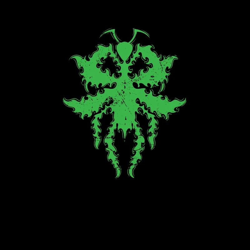 Pattern in praying mantis shape