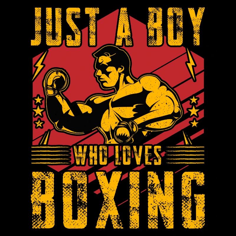 Nur ein Junge, der das Boxen liebt
