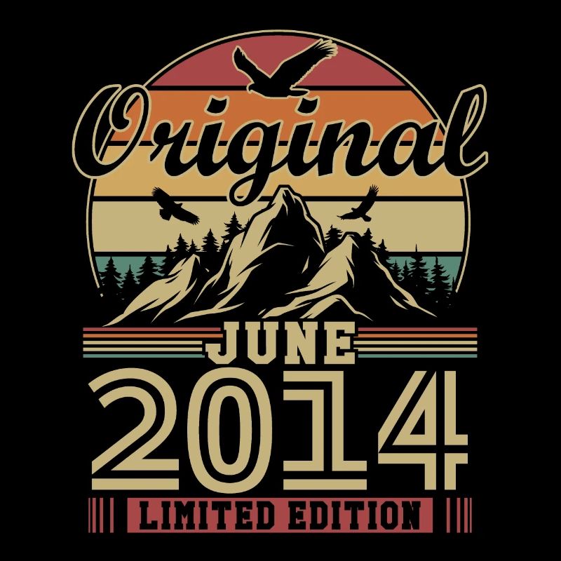 Original Juni 2014 Vintage Geburtstagsgeschenk