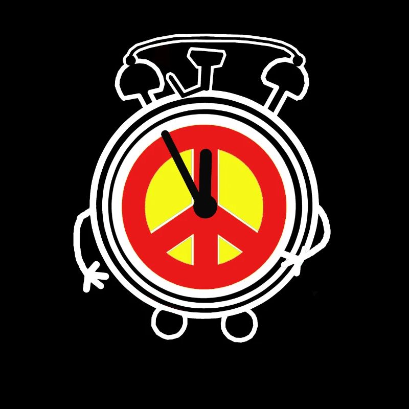 Peace Wecker Uhr Frieden Peacesymbol Friede