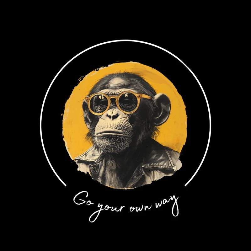 Affe Sonnenbrille Cool