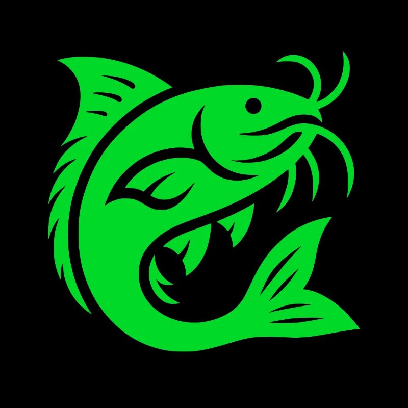 Poisson-chat, poisson-chat, poisson-chat vert, pêche au poisson, pêcheur