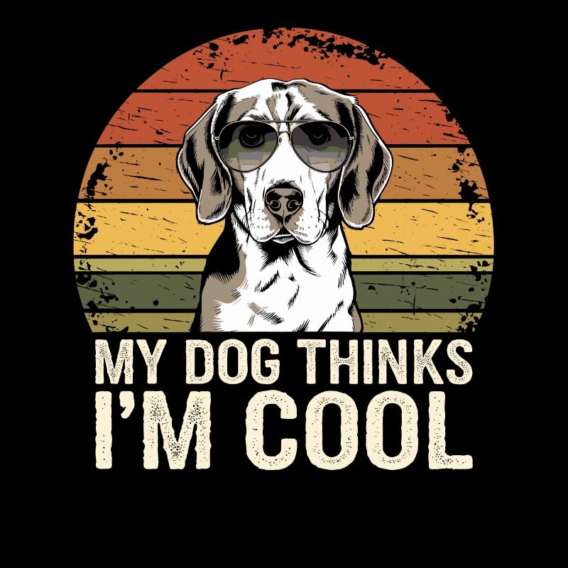 Beagle mon chien pense que je suis cool