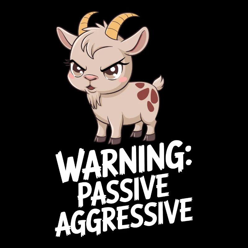 Warnung: Passive Aggressive Ziege Humor