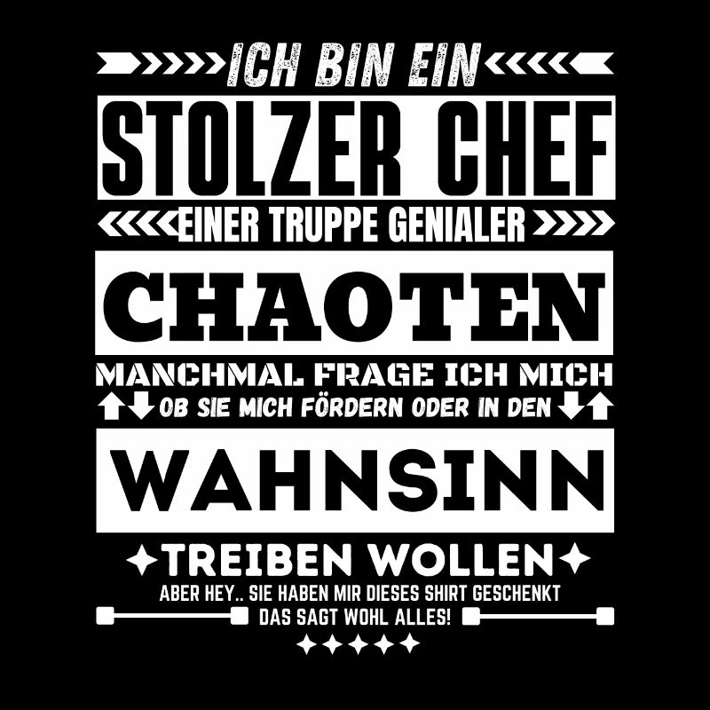 stolzer chef einer truppe genialer chaoten