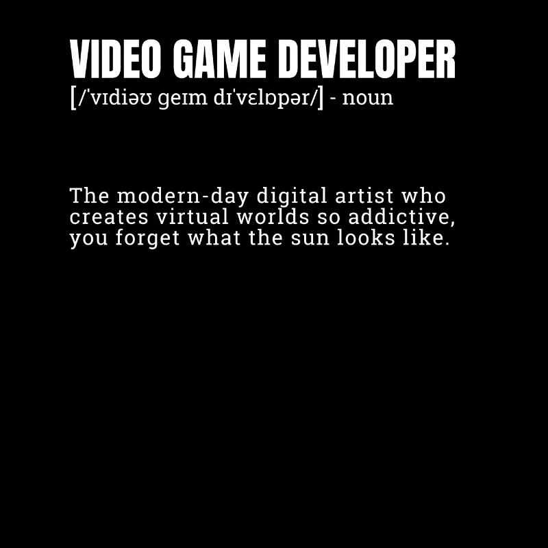 Video Game Developer Definition Stylish