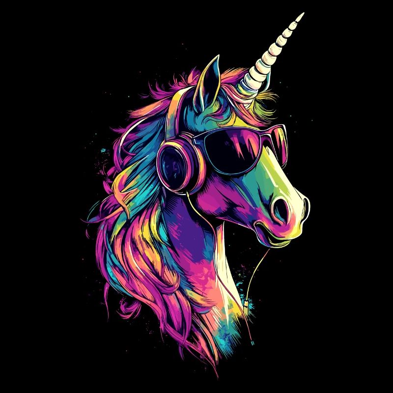 Einhorn Bunt Regenbogen Pferde Reiten Einhörner