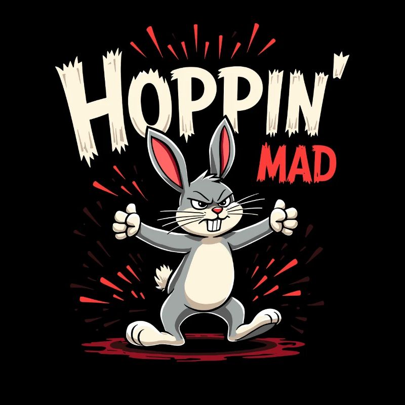 Lapin Conception d’animaux sarcastiques
