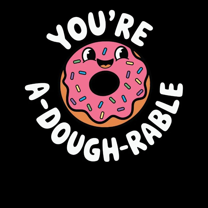 Jeu de mots mignon sur les beignets