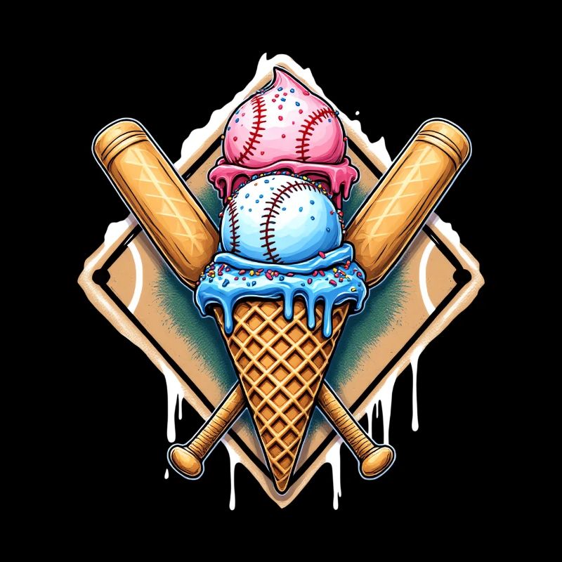 Baseball Eis Baseballschläger