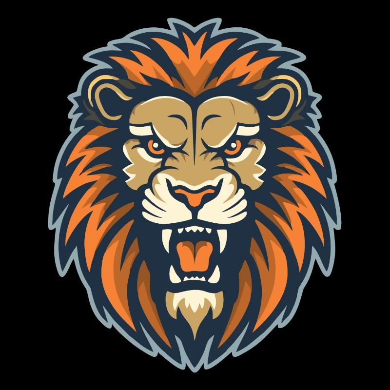 A roaring lion