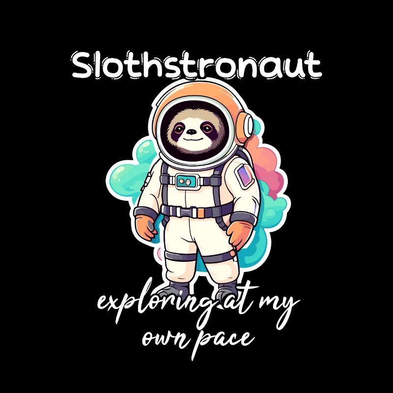 Slothstronaute explorant à mon rythme - Sloth