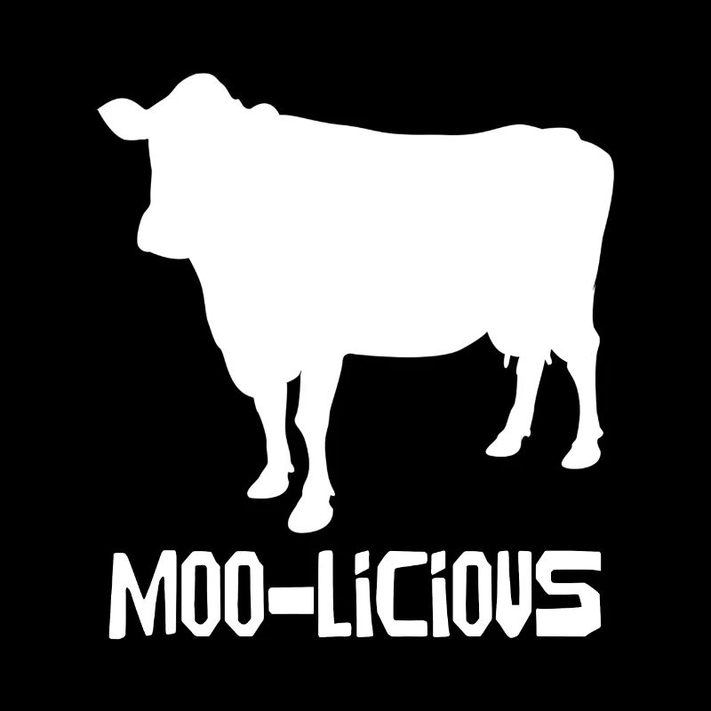 Moo-Licious Kuh Silhouette Spaß