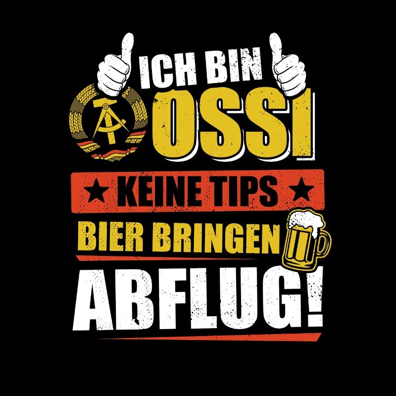 Ich bin Ossi, keine Tips Bier bringen, Abflug
