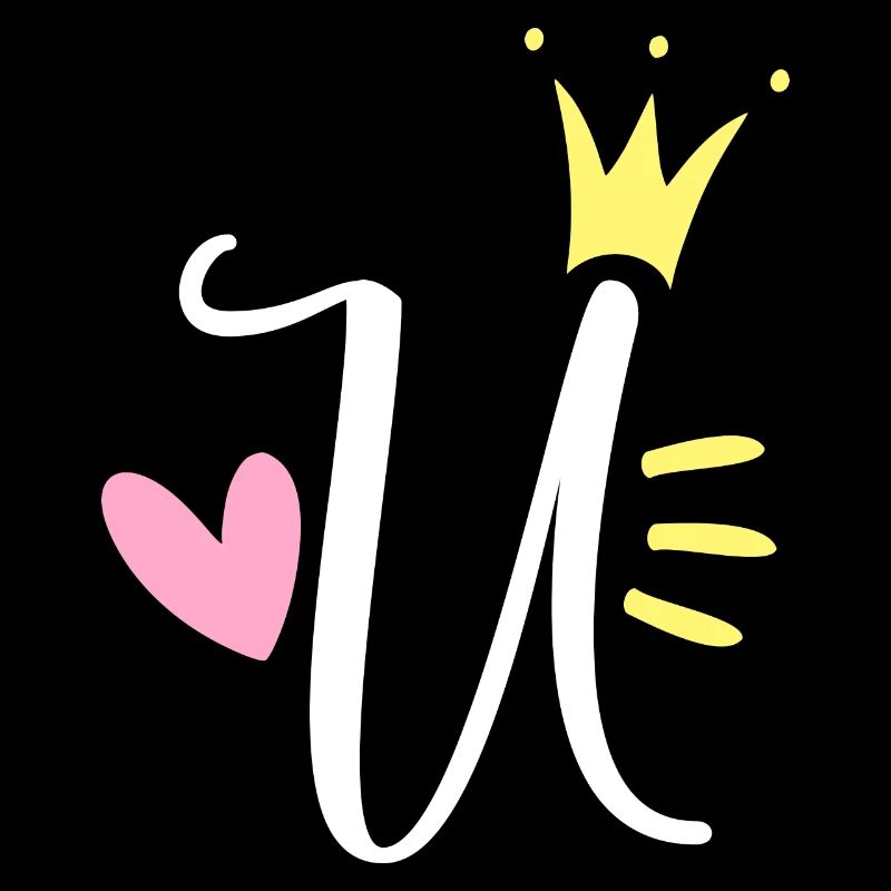Letter U Initial Letter Crown