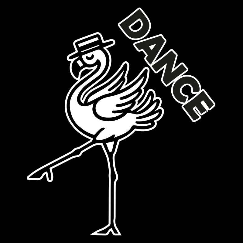 Fancy Flamingo mit Hut - Dance Design