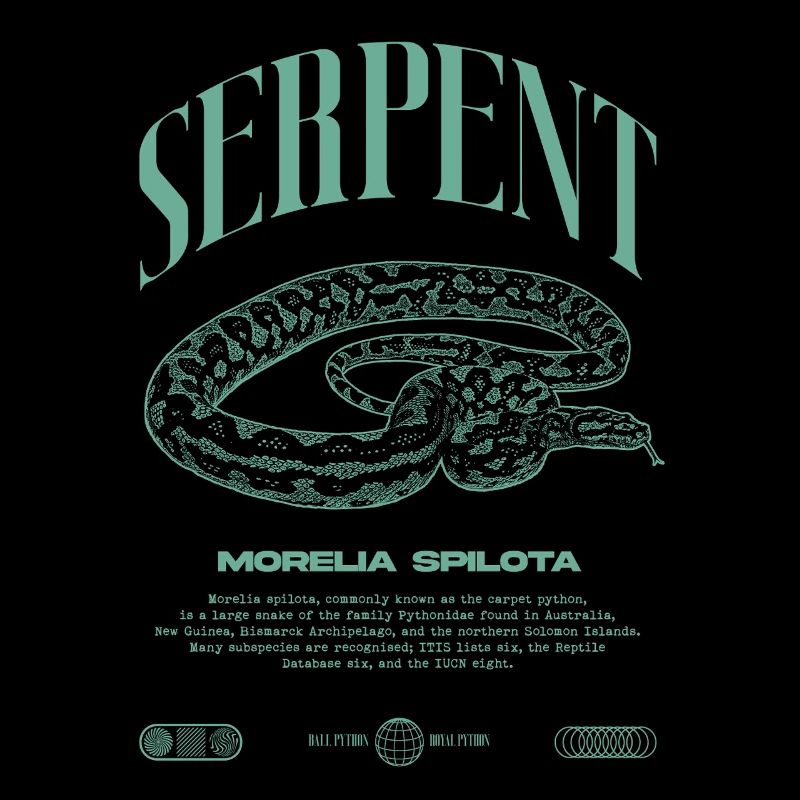 Tapis Python Moderne Reptile Keeper Streetwear