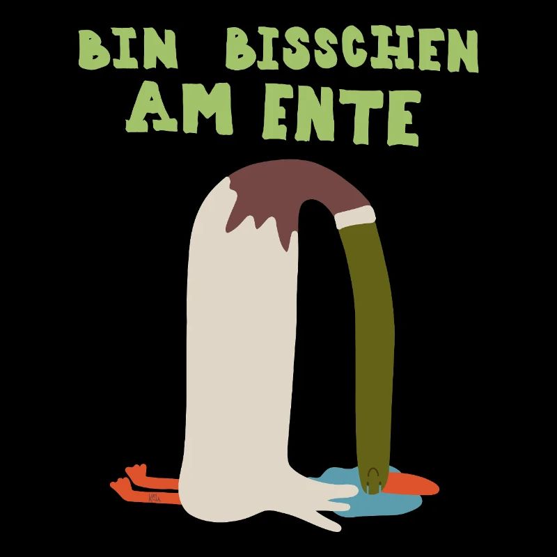 bin bisschen am ente