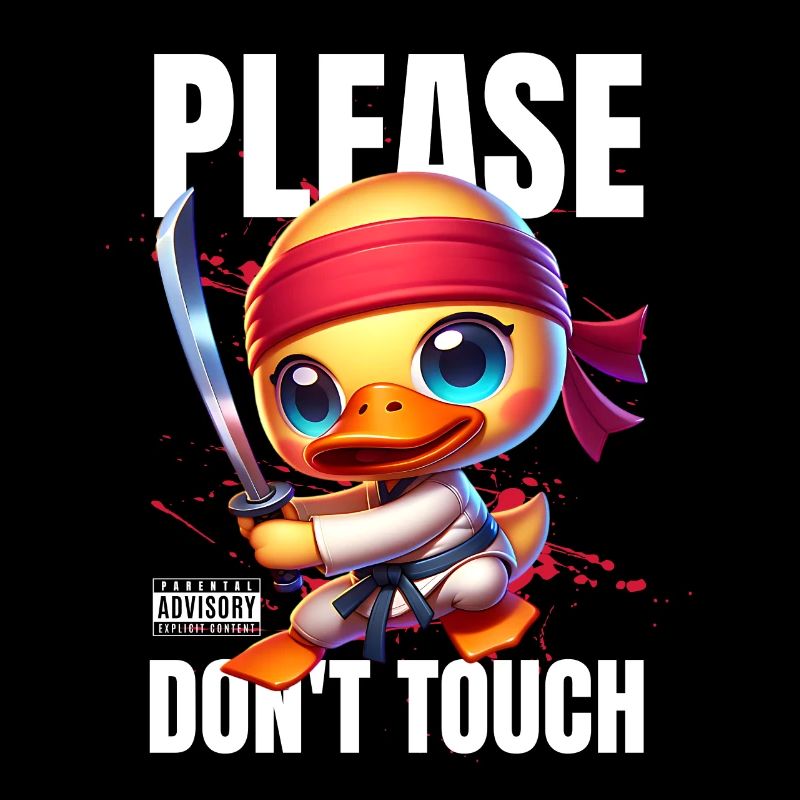 S’il vous plaît, ne durs pas Duck Karate Ninja