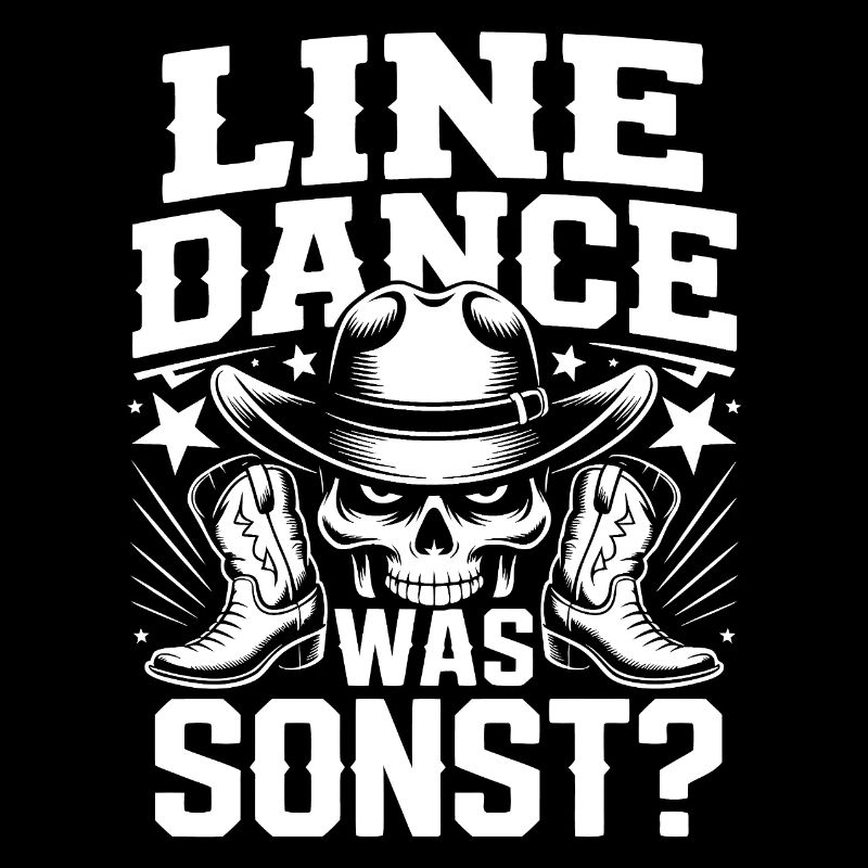 Line Dance Schädel Cowboy