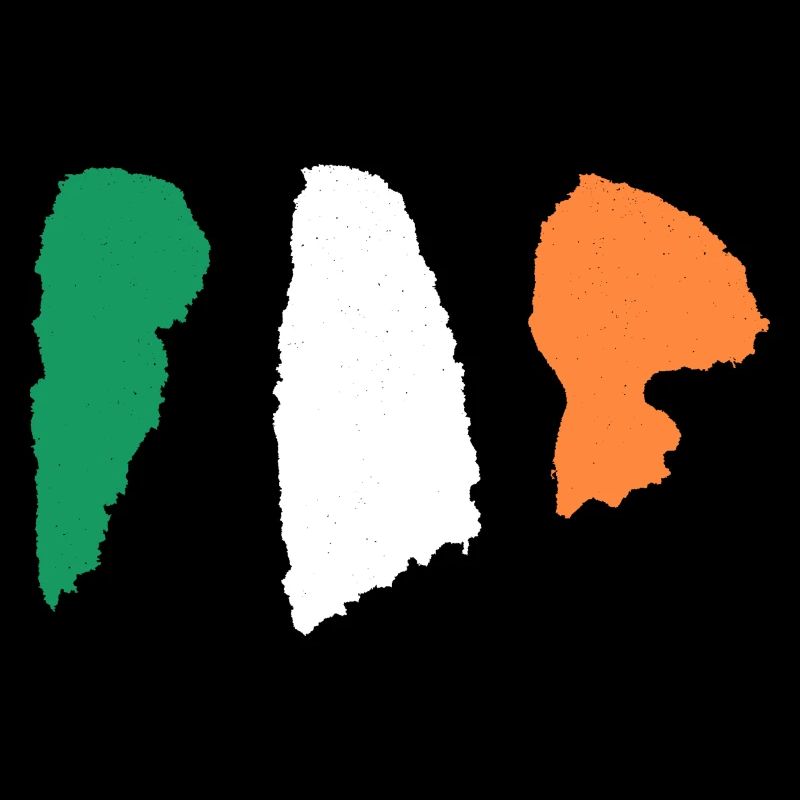 Drapeau de l’Irlande - Rayures en brosse