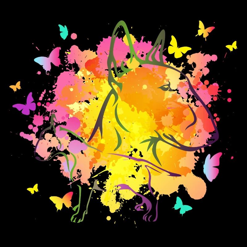 miniature bullterrrier spring