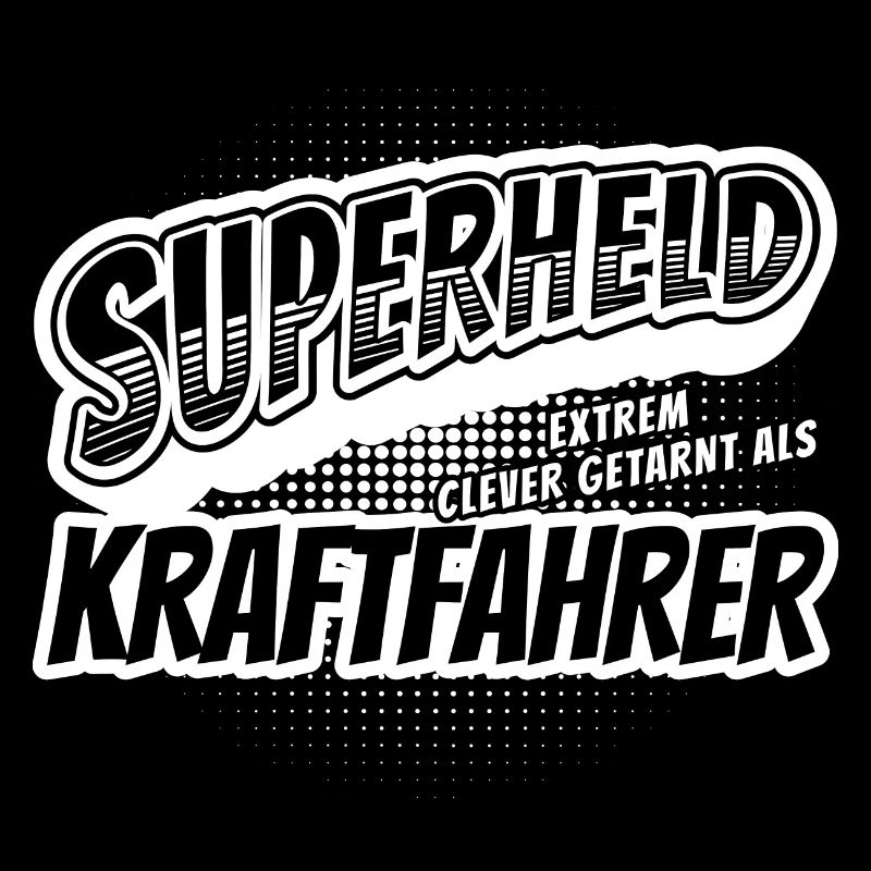 Superheld, clever getarnt als Kraftfahrer