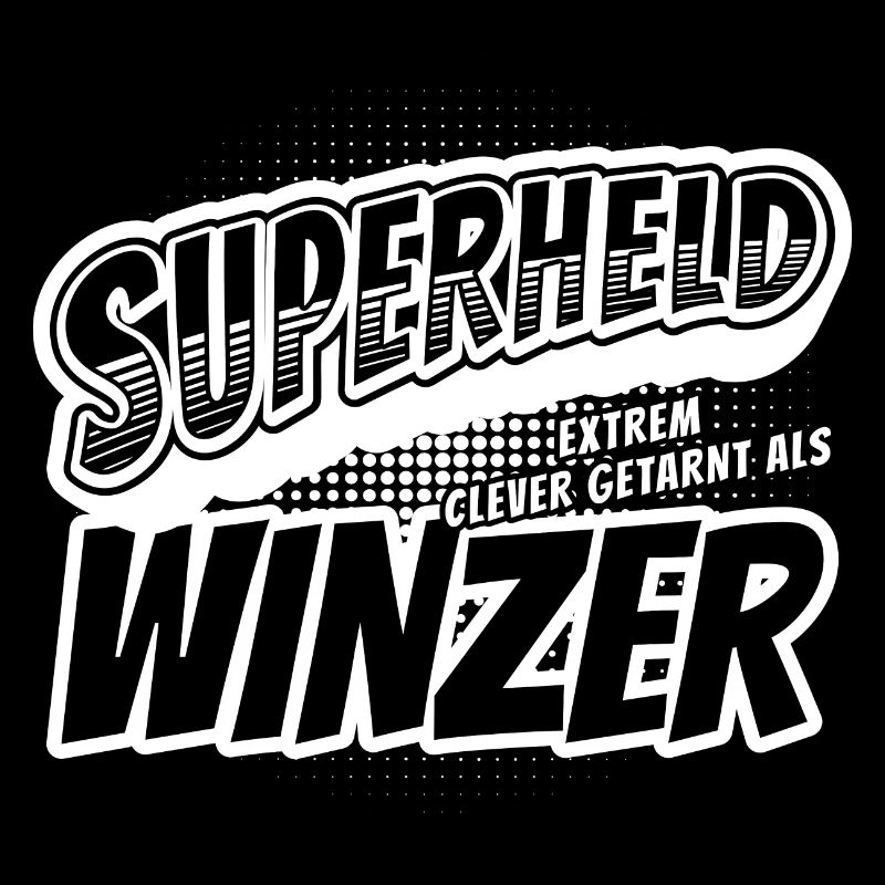 Superheld, clever getarnt als Winzer