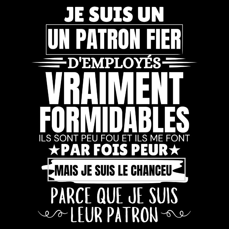 Ich bin stolzer Chef der Mitarbeiter