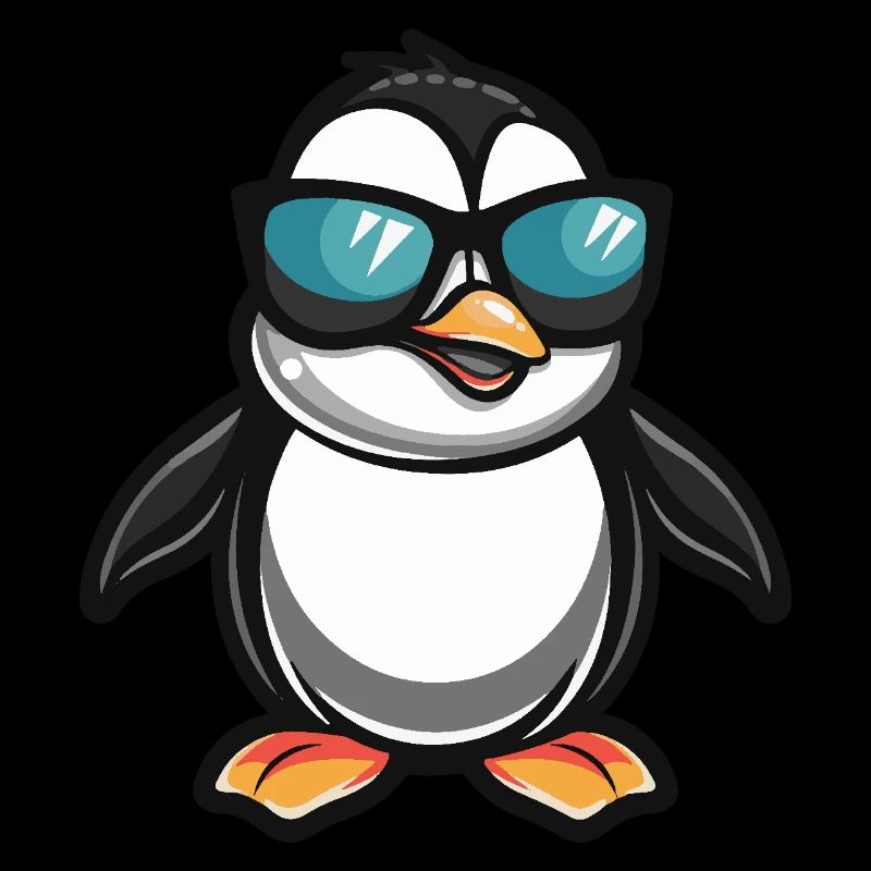 Pinguin Cool Comic