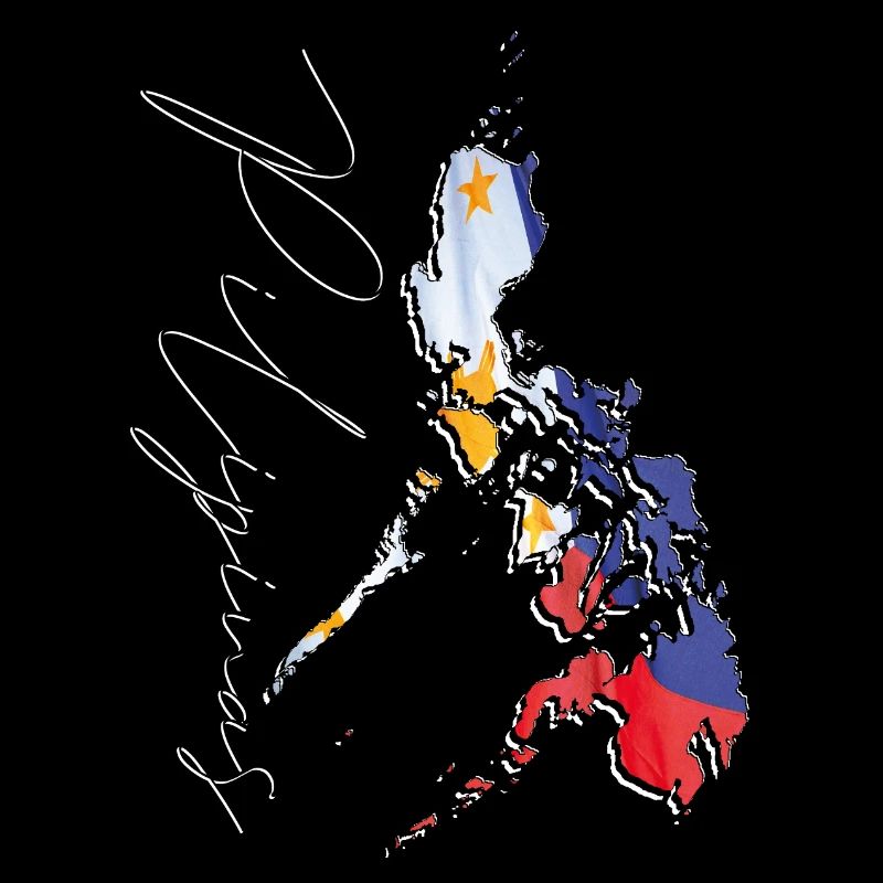 Drapeau des Philippines aux Philippines Carte PH