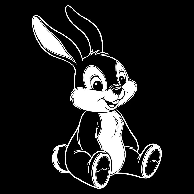Illustration de Bunny Bunny Drôle de Mignon